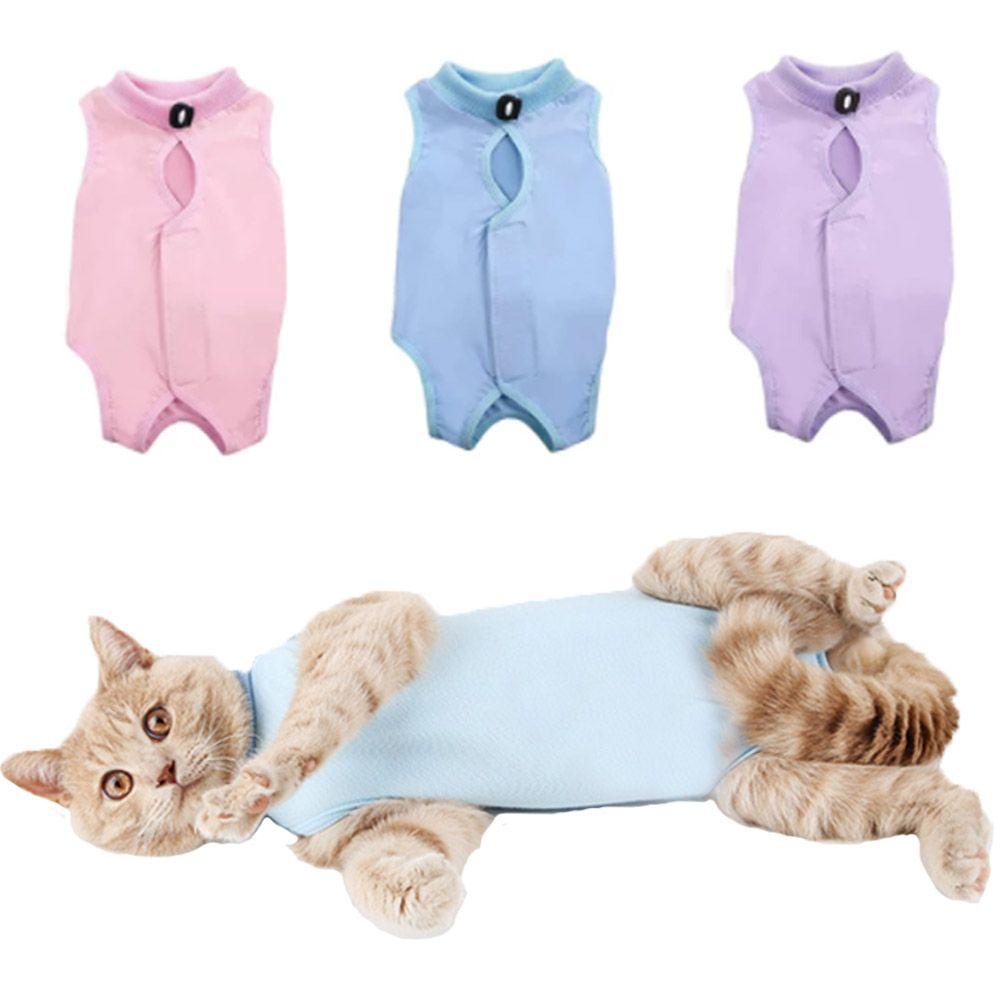 Áo Vest Phục Hồi Vết Thương Chống Cắn Mềm Mại Thoải Mái Thanh Lịch Dành Cho Mèo Cưng