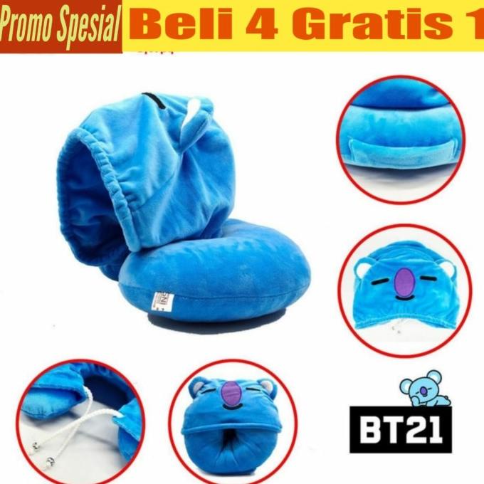 Gối Kê Cổ BT21 BTS Giá Cao Cấp - Màu Vàng Chimmy