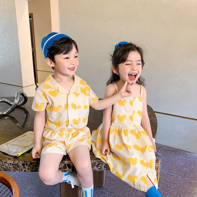 Set Áo Thun Tay Ngắn &amp; Quần Short Cho Bé Trai