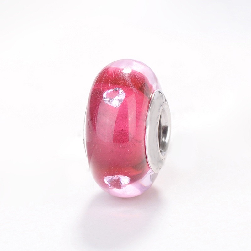 CHARM PAN ALE THUỶ TINH NHIỀU MÀU BẠC S925 THUẦN KHIẾT HÀNG CAO CẤP