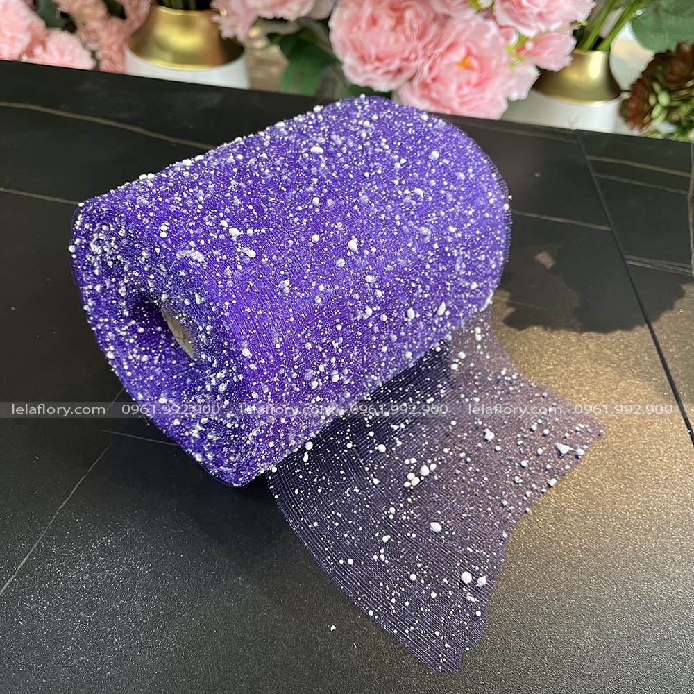 GIẤY GÓI HOA LƯỚI TUYẾT CUỘN NGẮN - GIA0066