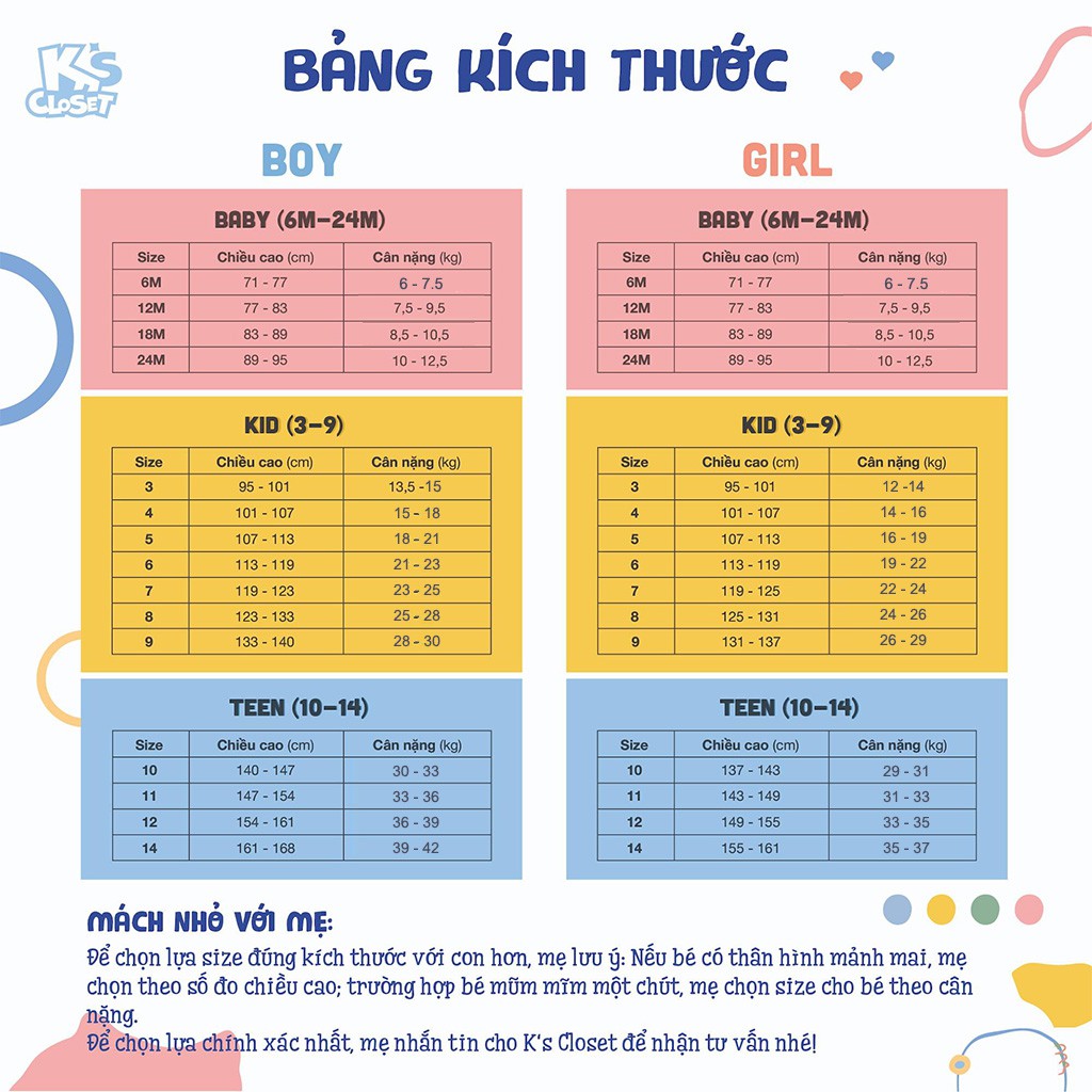 Áo Sơ Mi Bé Gái (Từ 01 - 06 Tuổi) K's Closet B106TES TMMN