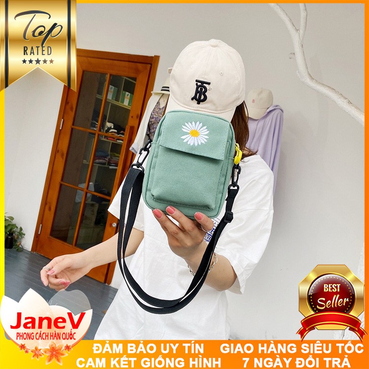 [4 MÀU] Túi Đeo Chéo Nữ Vải Canvas Cao Cấp TVNN240