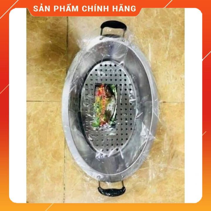 KHAY OM CÁ INOX- khay lẩu cá inox cao cấp [FREESHIP]