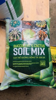 Giá thể Soil Mix trồng cây xương rồng -sen đá 6kg /bao