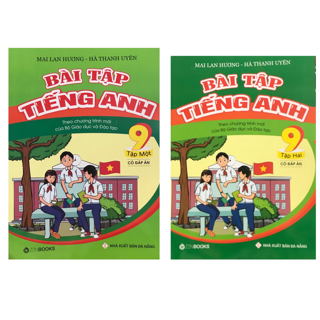 Sách - Bài tập tiếng anh lớp 9 tập 1 + 2 có đáp án