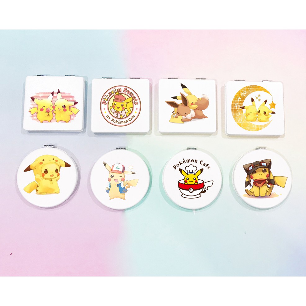 Gương 2 mặt chuột vàng gương pu GPI33 gương hoạt hình cute dễ thương thần tượng