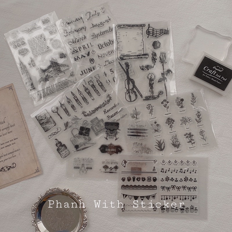 D003 - CLEAR STAMP dấu trong suốt