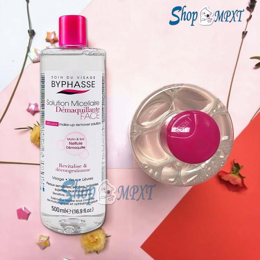 🌸Chính hãng🌸 Nước Tẩy Trang Byphasse Solution Micellaire Pure Skin cho mọi loại da 500ml | BigBuy360 - bigbuy360.vn