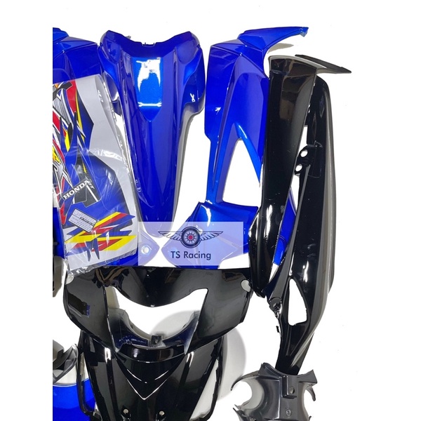 Dàn áo wave RSX100 màu xanh dương đen - tặng team 3 lớp