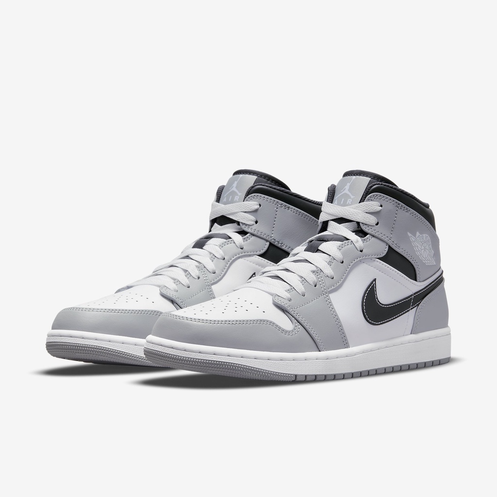 Giày sneaker Nike Air Jordan 1 Mid Grey chính hãng