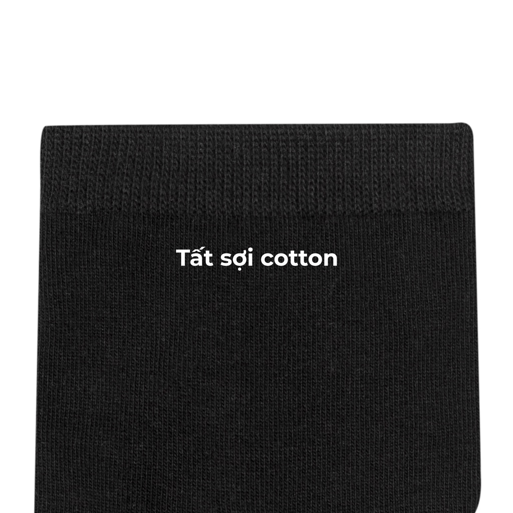 Tất/ Vớ cổ trung, cổ ngắn Sợi Gân thiết kế basic Unisex thoáng khí dày dặn mềm mại thoải mái - SOUL OF A NATION