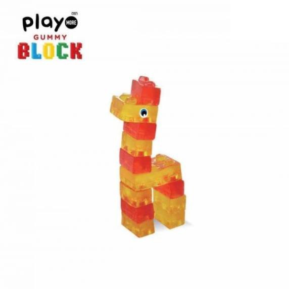 (2 vị) Kẹo dẻo xếp hình Play More Block 64gr