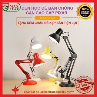 Đèn học kẹp bàn để bàn pixar chống cận tặng kèm kẹp bàn Đèn pixar cao cấp ✅
