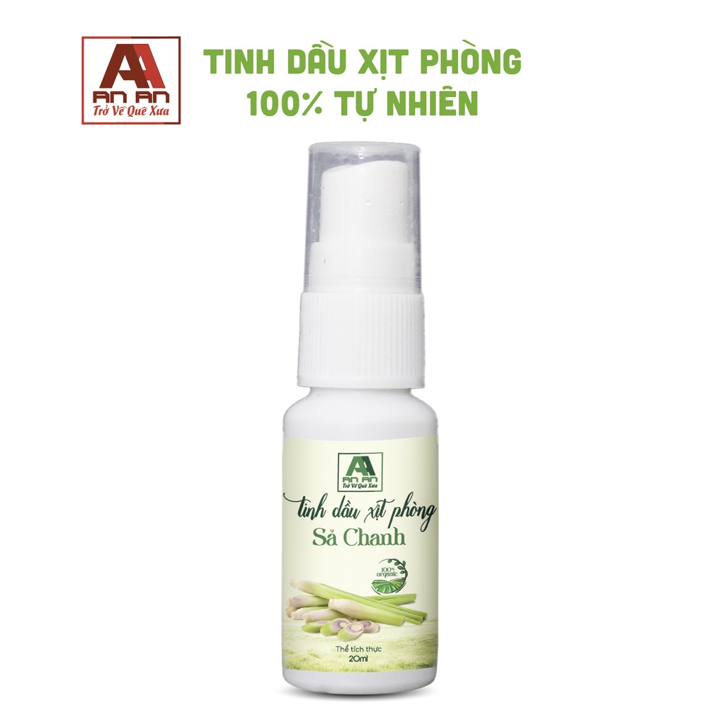 Xịt Thơm Phòng Tinh Dầu Sả Chanh/Bạc Hà/Oải Hương/Tràm Trà/ Quế/Cam 250ml - Xịt Phòng An An khử mùi đuổi muỗi hiệu quả.