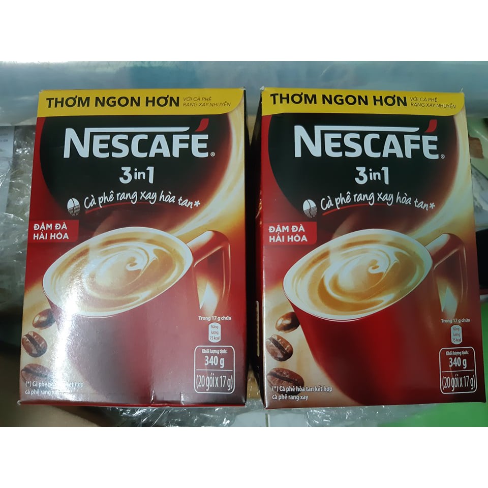 NESCAFE 3 in 1 Rang Xay Đậm Đà Hài Hòa 20 gói/hộp