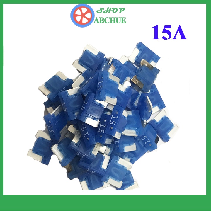 Gói 10 cầu chì chân cụt dành cho ô tô 7.5A,10A, 15A, 20A, 25A, 30A