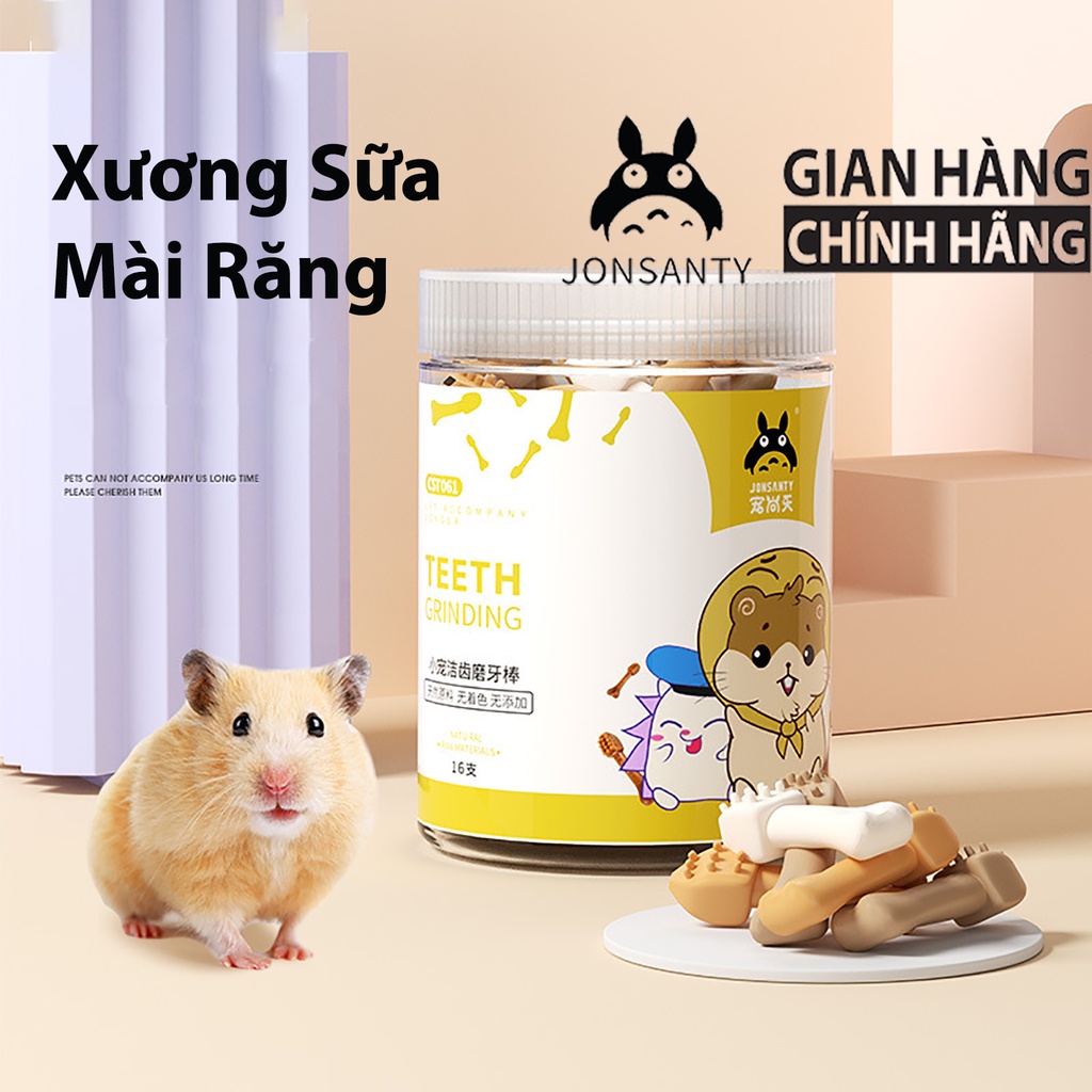 Xương mài răng cho pet đa dạng các dòng chuột hamster, nhím, thỏ, chinchila, bọ ú, sóc, thương hiệu JONSANTY