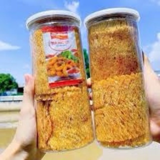 Mực cán tẩm vị lon pet 210g