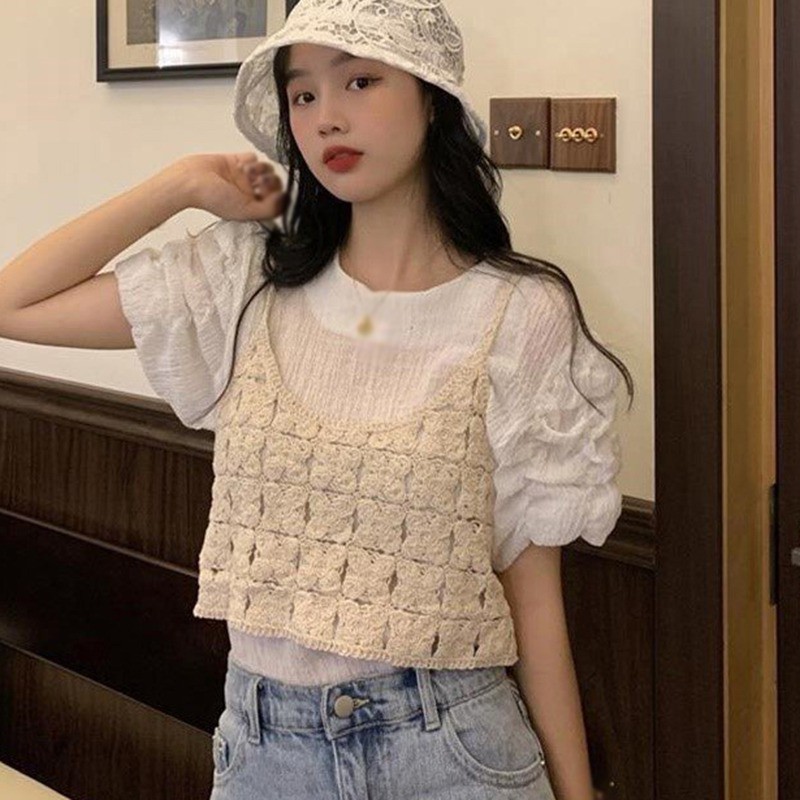 Áo Nữ Không Tay Kiểu Dáng Retro Thời Trang Cá Tính | BigBuy360 - bigbuy360.vn