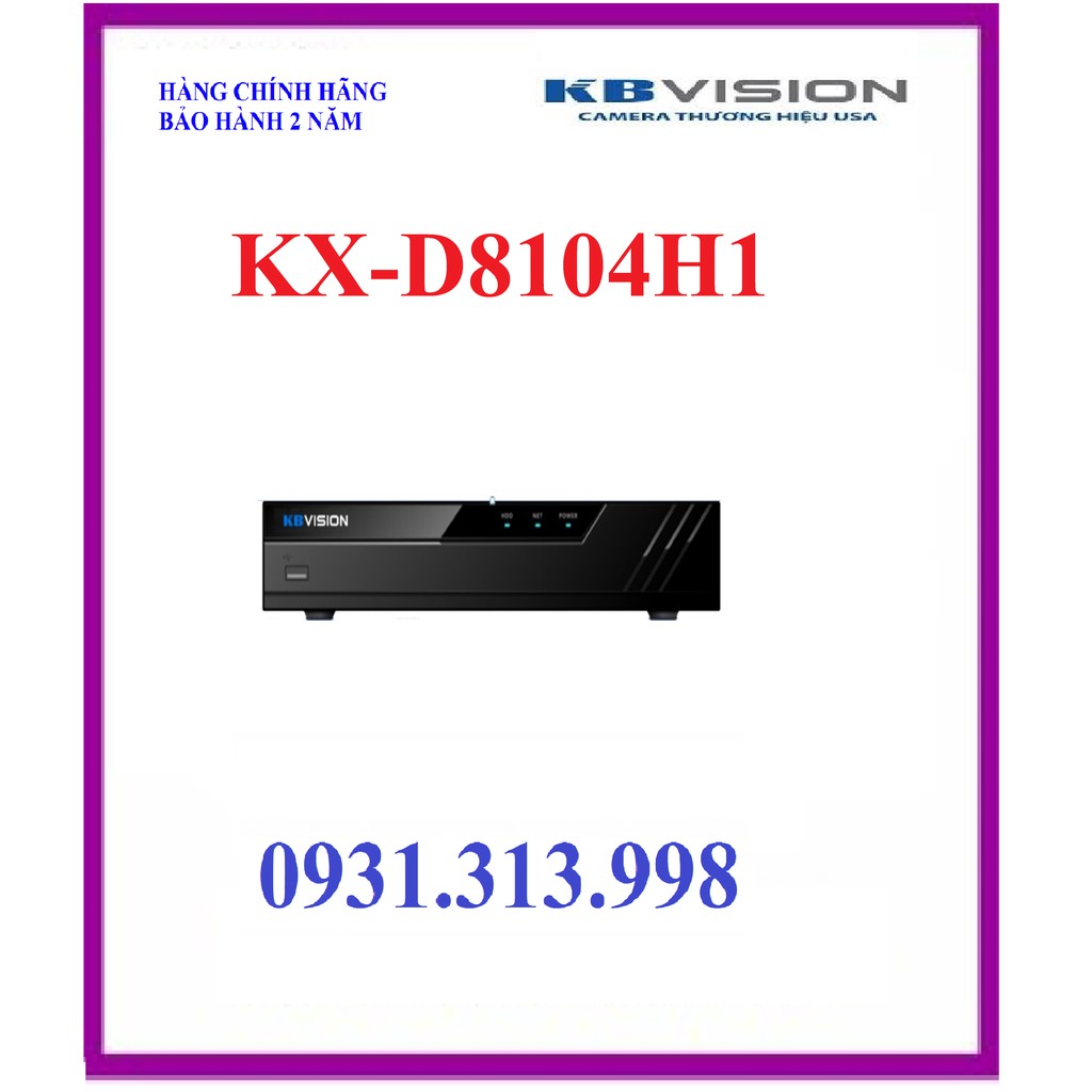 Đầu ghi hình 4 kênh 5 in 1 KBVISION KX-D8104H1