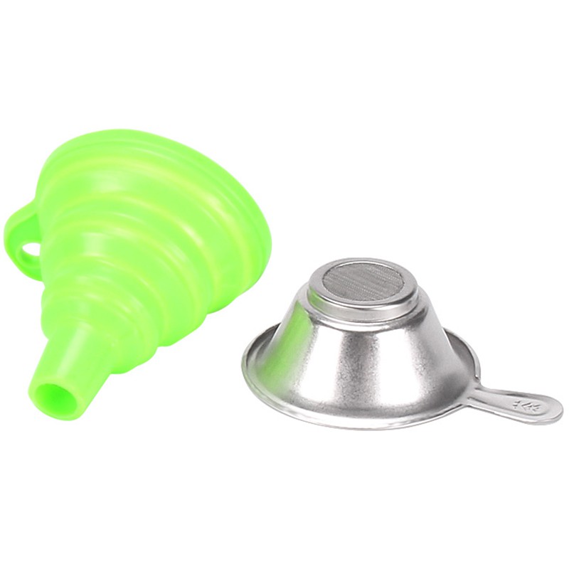 6 Pack 3D Printer Accessories Include Collapsible Silicone Funnels and Stainless Steel Resin Filter Cups | BigBuy360 - bigbuy360.vn