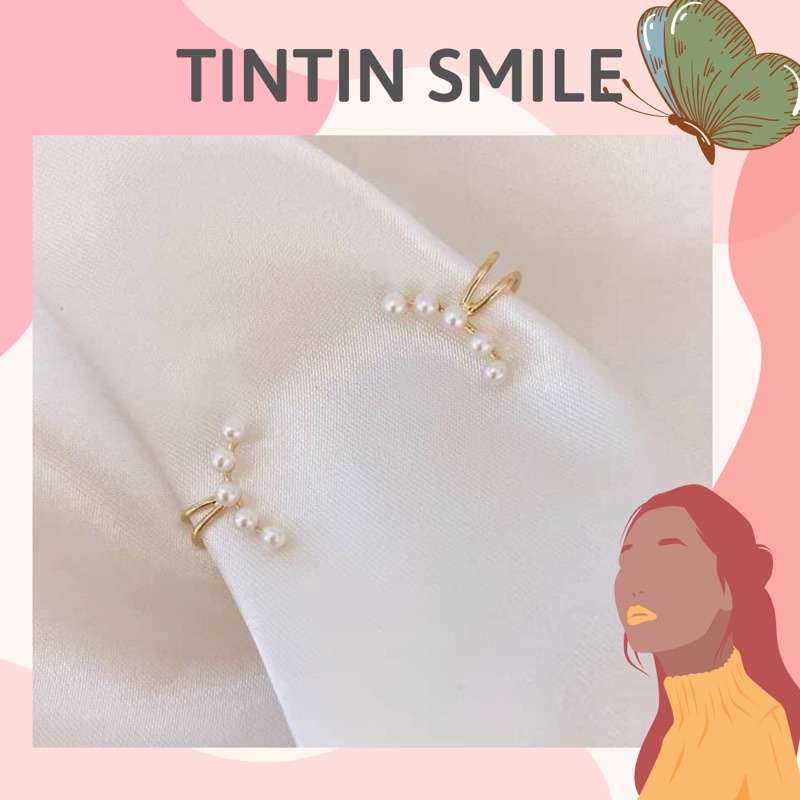 Khuyên tai 5 hạt(kẹp vành tai)- 1 chiếc