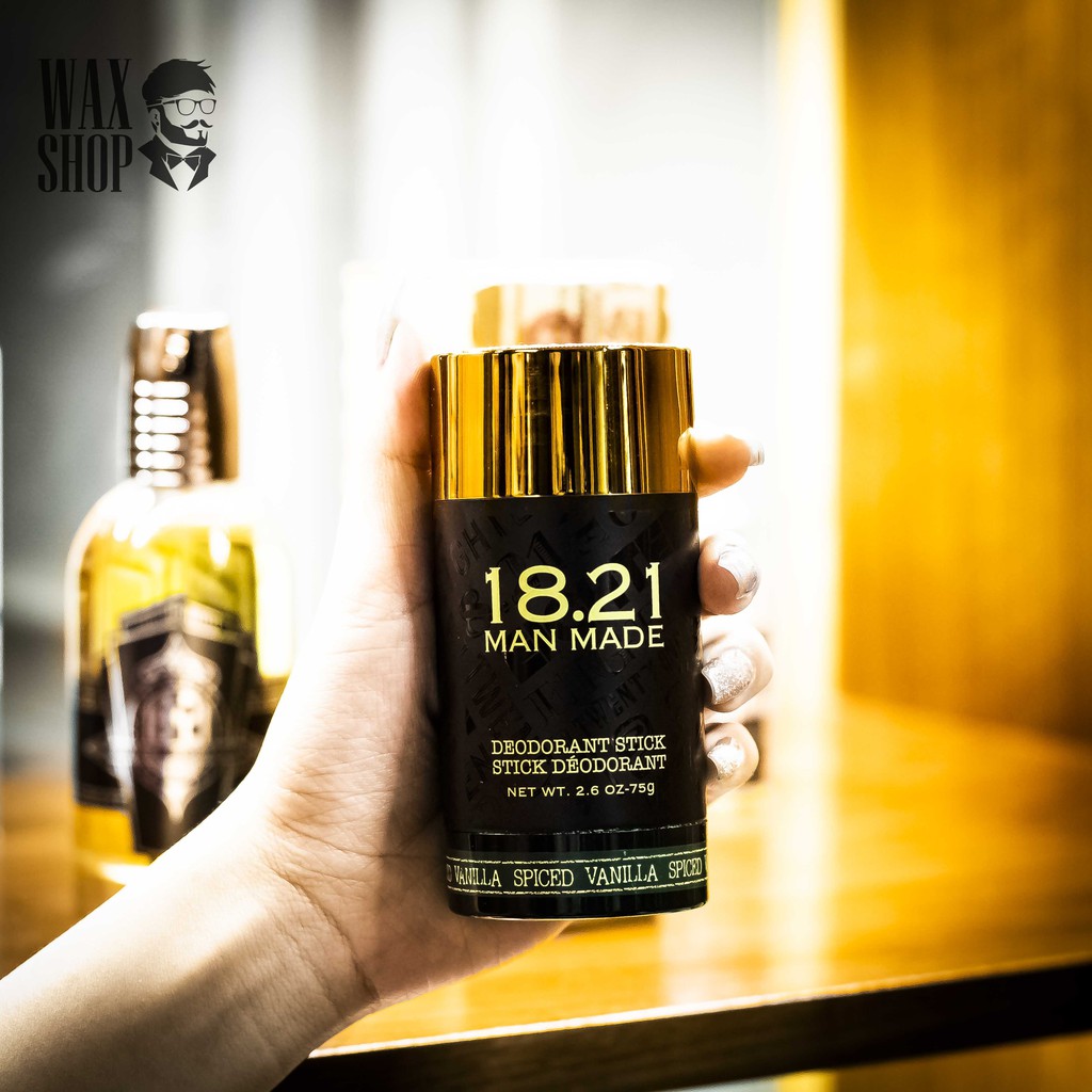 Lăn Khử Mùi Deodorant 1821 Man Made Spiced Vanilla và Tobacco ⚡[Chính Hãng]⚡ Tặng Kèm Pre- Styling
