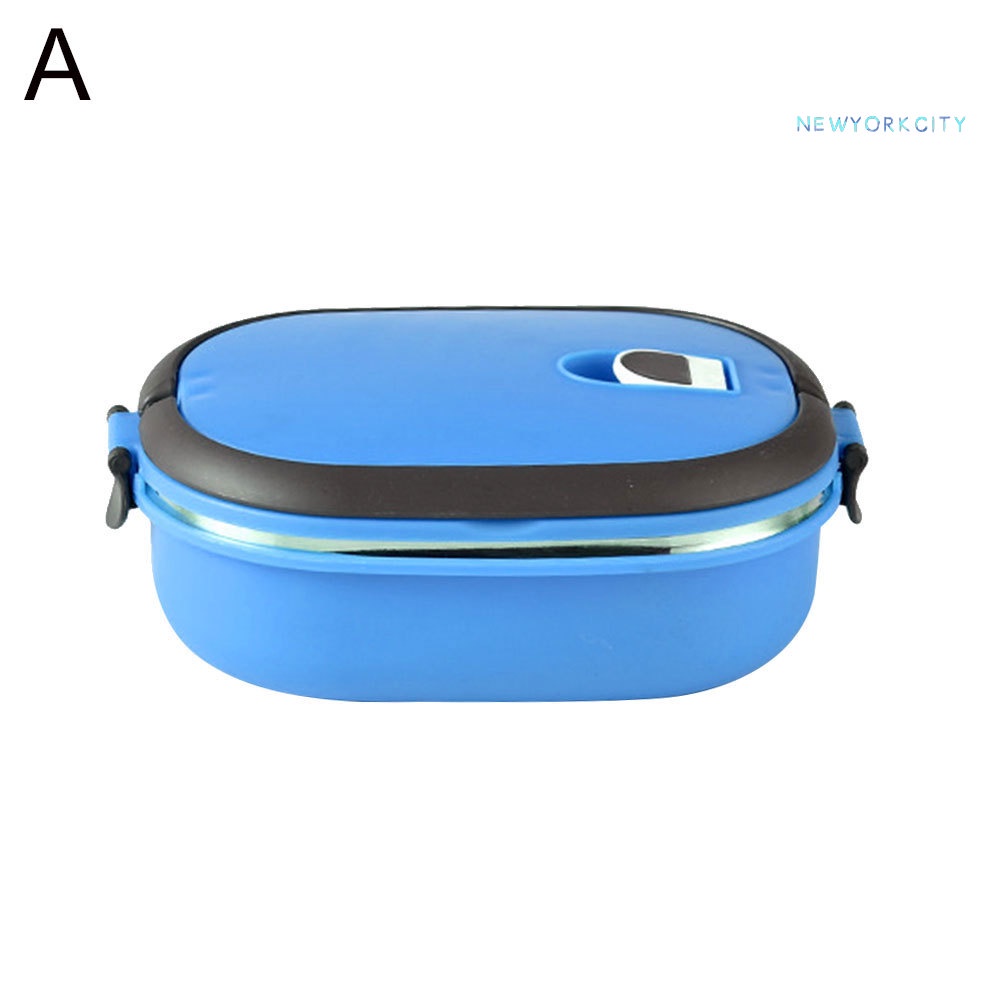 Hộp Đựng Cơm Trưa Giữ Nhiệt 1/2/3 Tầng Bằng Thép Không Gỉ Hình Chữ Nhật