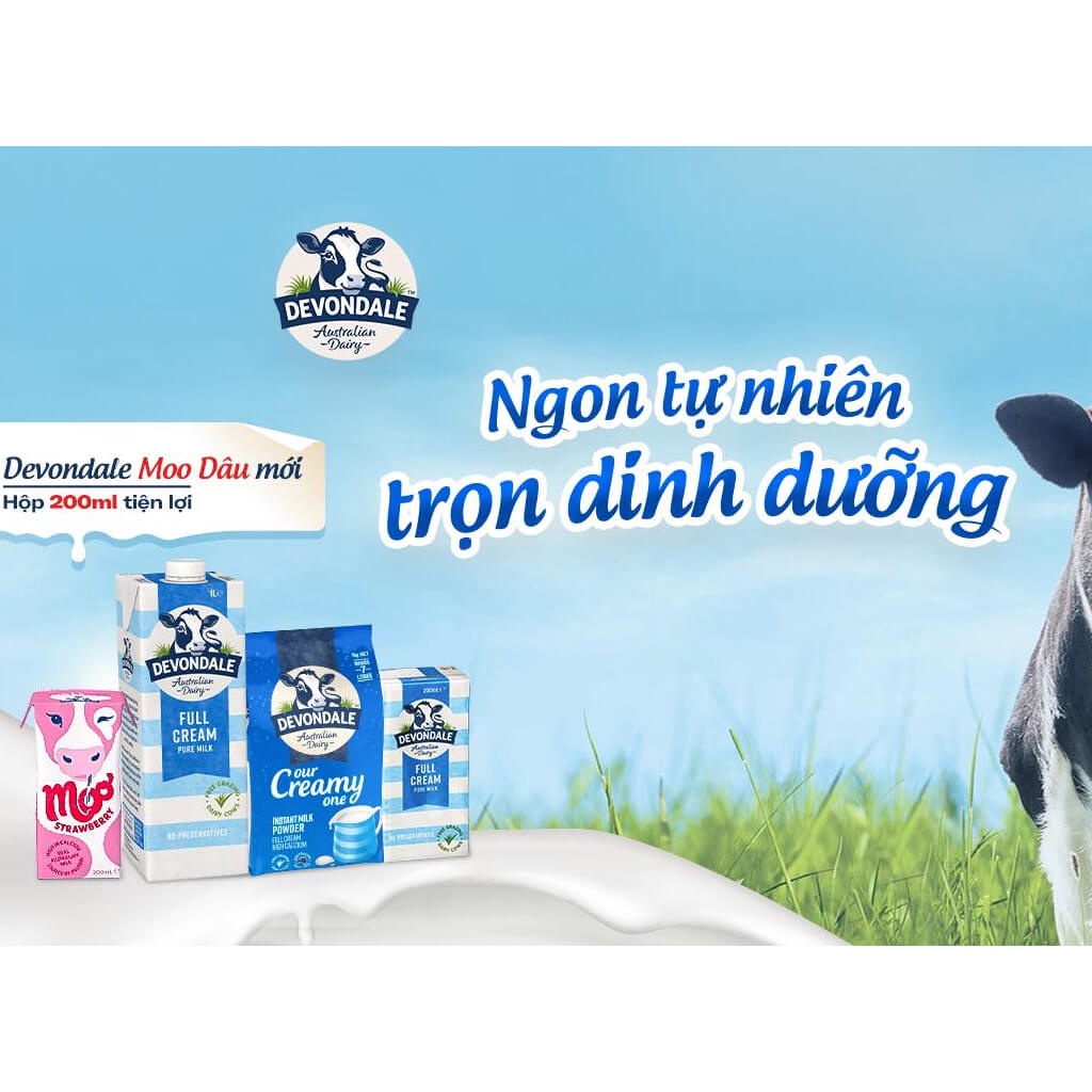 Sữa DEVONDALE 1L - Sữa Tươi Nguyên Kem - Sữa Úc