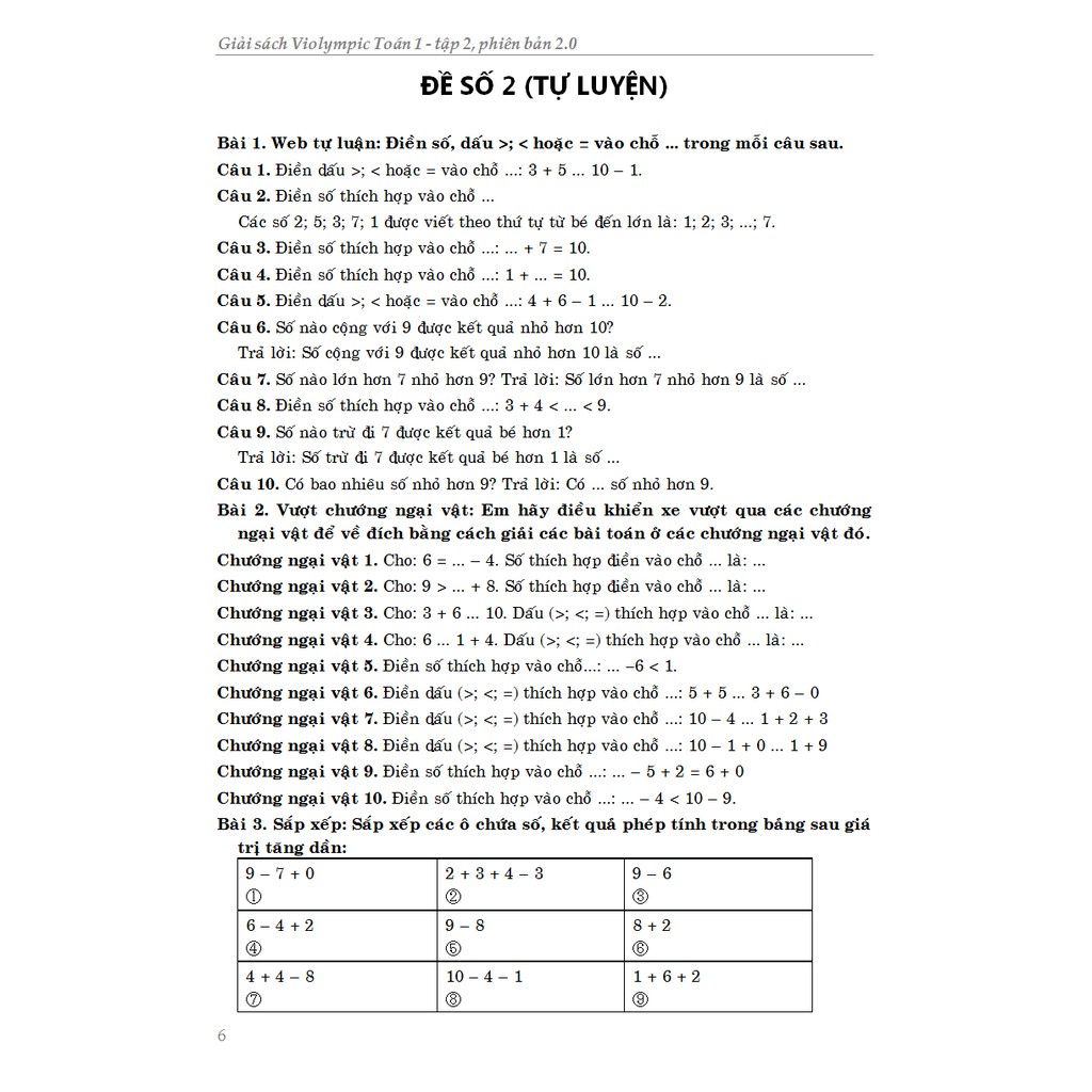 Sách - Giải Sách Violympic Toán 1 Tập 2 Phiên Bản 2.0