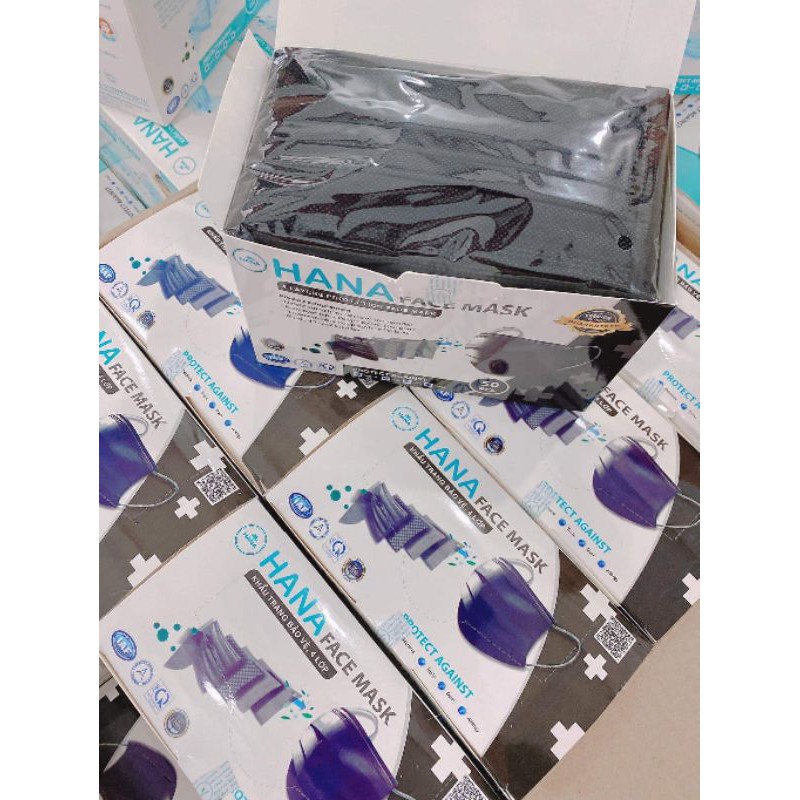 HANA 9 MÀU KHẨU TRANG BẢO VỆ 4 LỚP, VẢI LỌC KHÔNG DỆT, KHÁNG KHUẨN | BigBuy360 - bigbuy360.vn