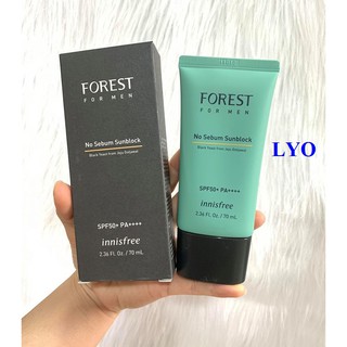 Kem Chống Nắng Dành Cho Nam Innisfree Forest For Men No Sebum Sunblock SPF50+ PA+++