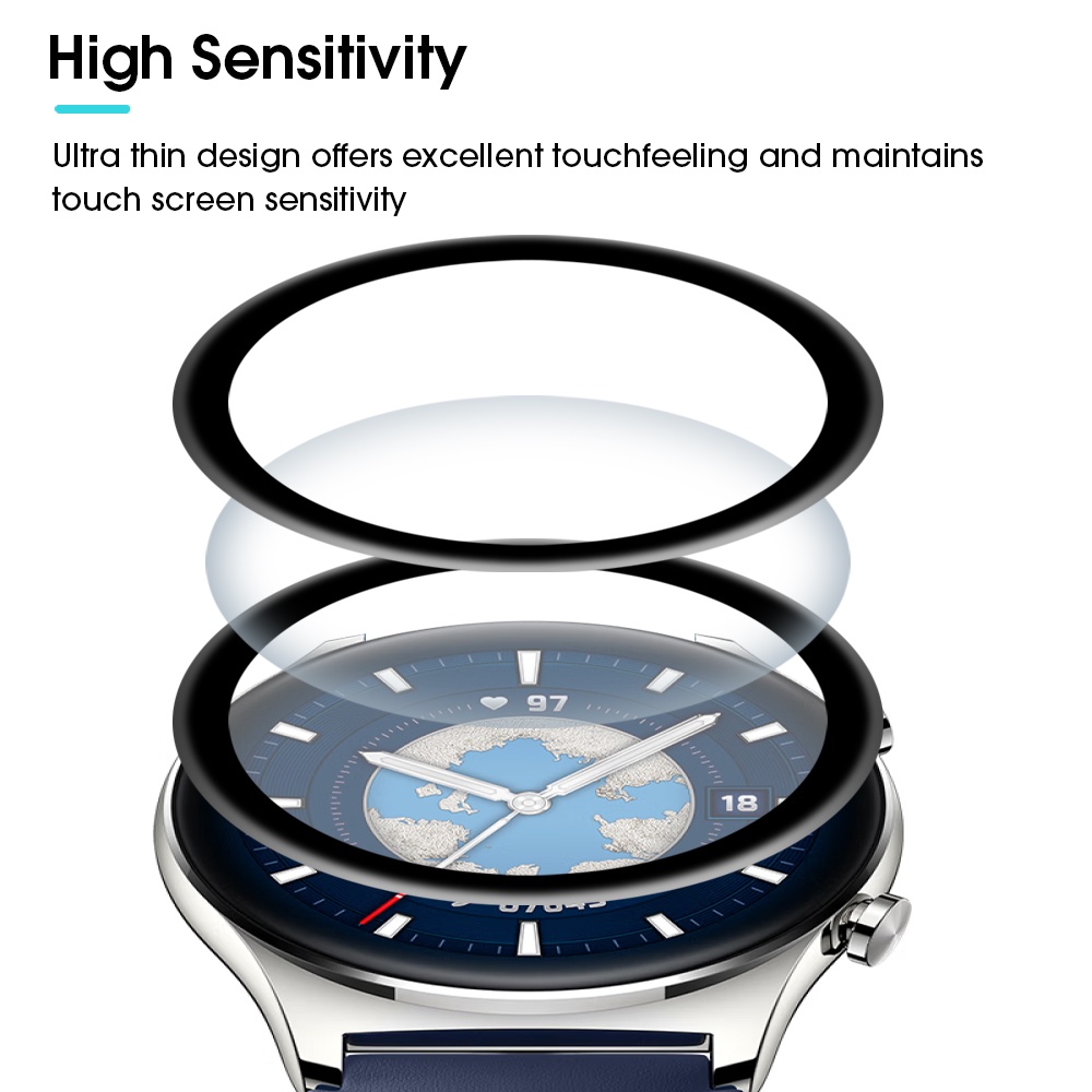 Kính Cường Lực Chống Cháy Nổ Mềm Cho Đồng Hồ Thông Minh Honor Watch GS 3