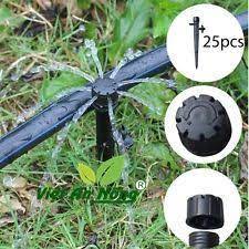 Béc nhỏ giọt 8 tia có chân căm - béc tưới gốc chỉnh được lưu lượng - chân kết nối 6mm - 10 cái