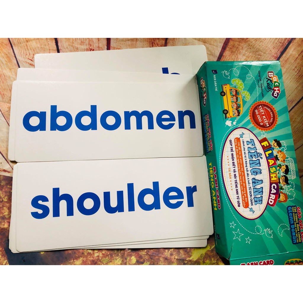 Flash Card Tiếng Anh - Từ Đơn Giản (Tái Bản) (Bắc Hà)