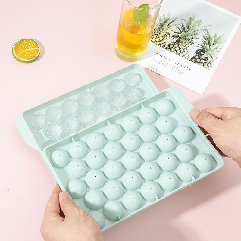 Khuôn làm đá bi / thạch hoa quả 33 viên tròn dễ sử dụng tiện lợi