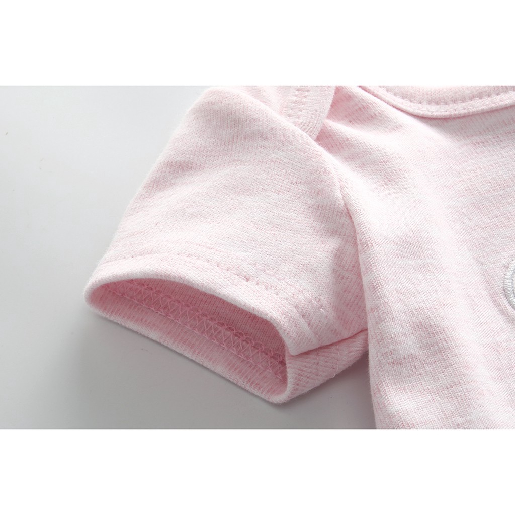 Bộ 3 bodysuit cho bé bông đồ bé gái sơ sinh body chip bé gái quần áo bé gái sơ sinh 0 12 tháng