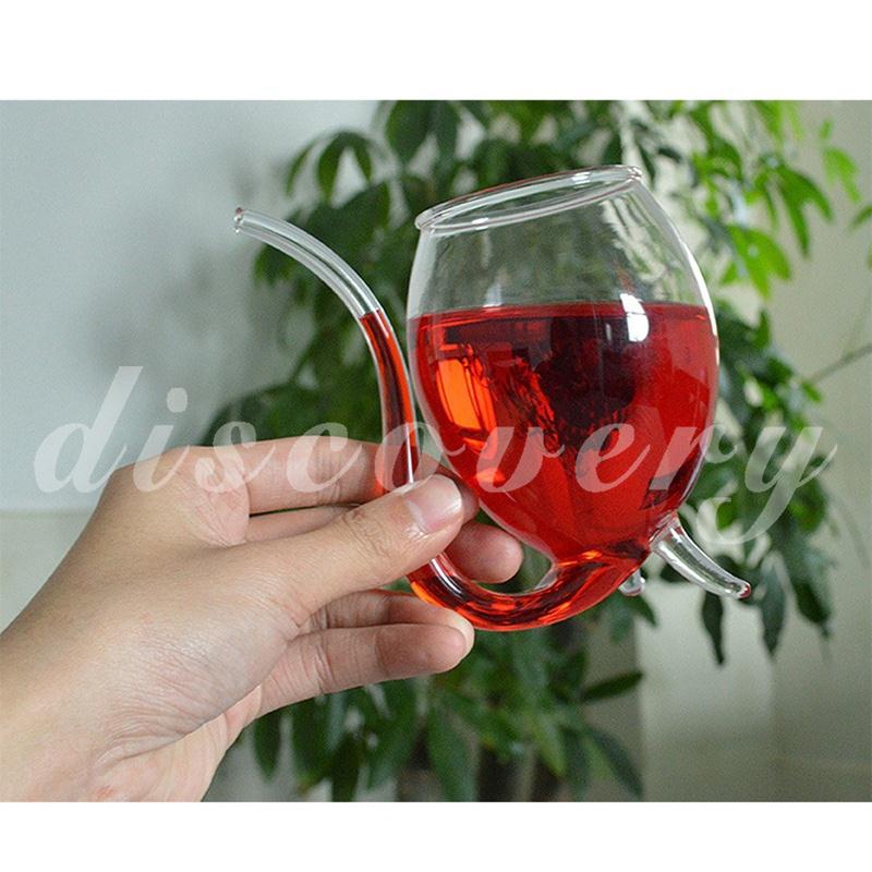 The Vampire Wine Glass Comes With A Super Convenient Mouth