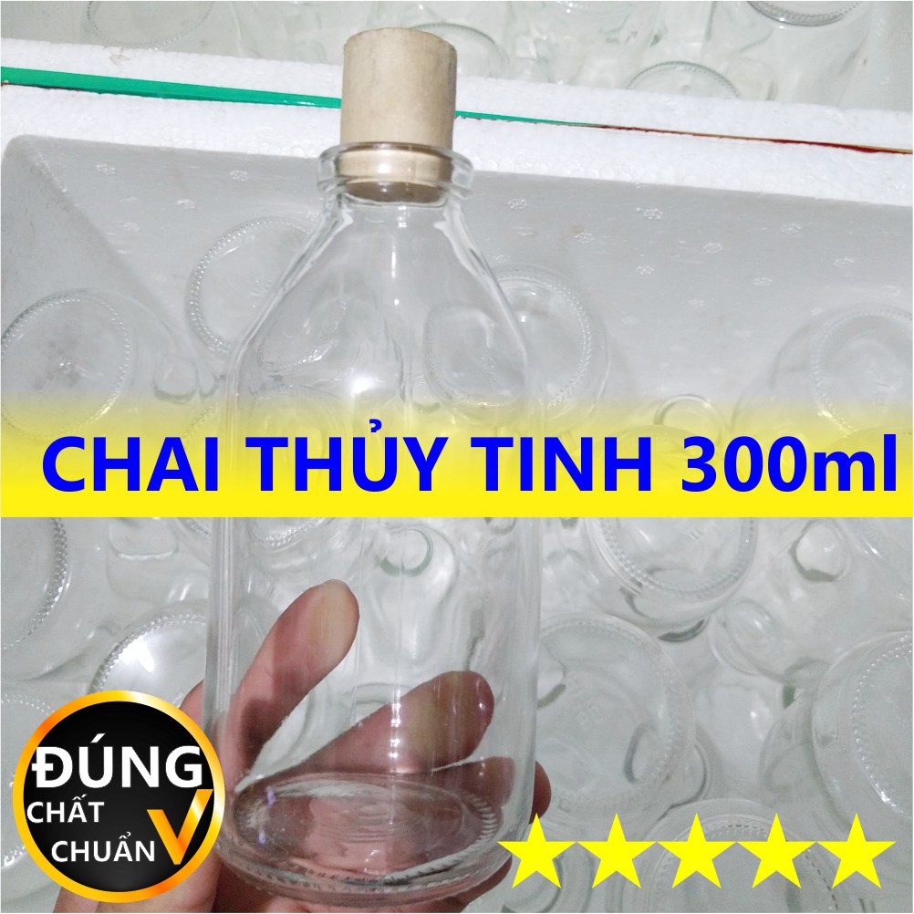 HŨ CHAI LỌ THỦY TINH 300ML NÚT BẦN GỖ ĐỰNG NƯỚC ÉP SINH TỐ TRÀ SỮA CAFE NGŨ CỐC CÁM GẠO DẦU DỪA CÁC LOẠI HẠT QUÀ TẶNG