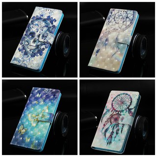 Bao da điện thoại họa tiết nhiều màu sắc bắt mắt cho Samsung A7 (2018)