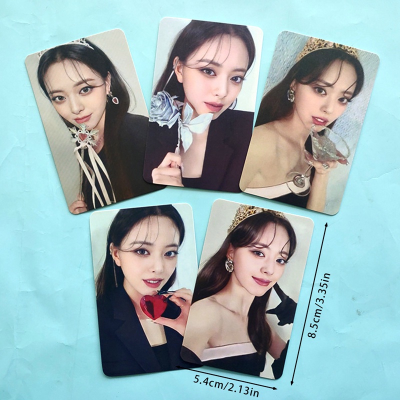 Set 5 Tấm Thẻ Ảnh LOMO In Hình Nhóm Nhạc ITZY Nhóm Nhạc Kpop
