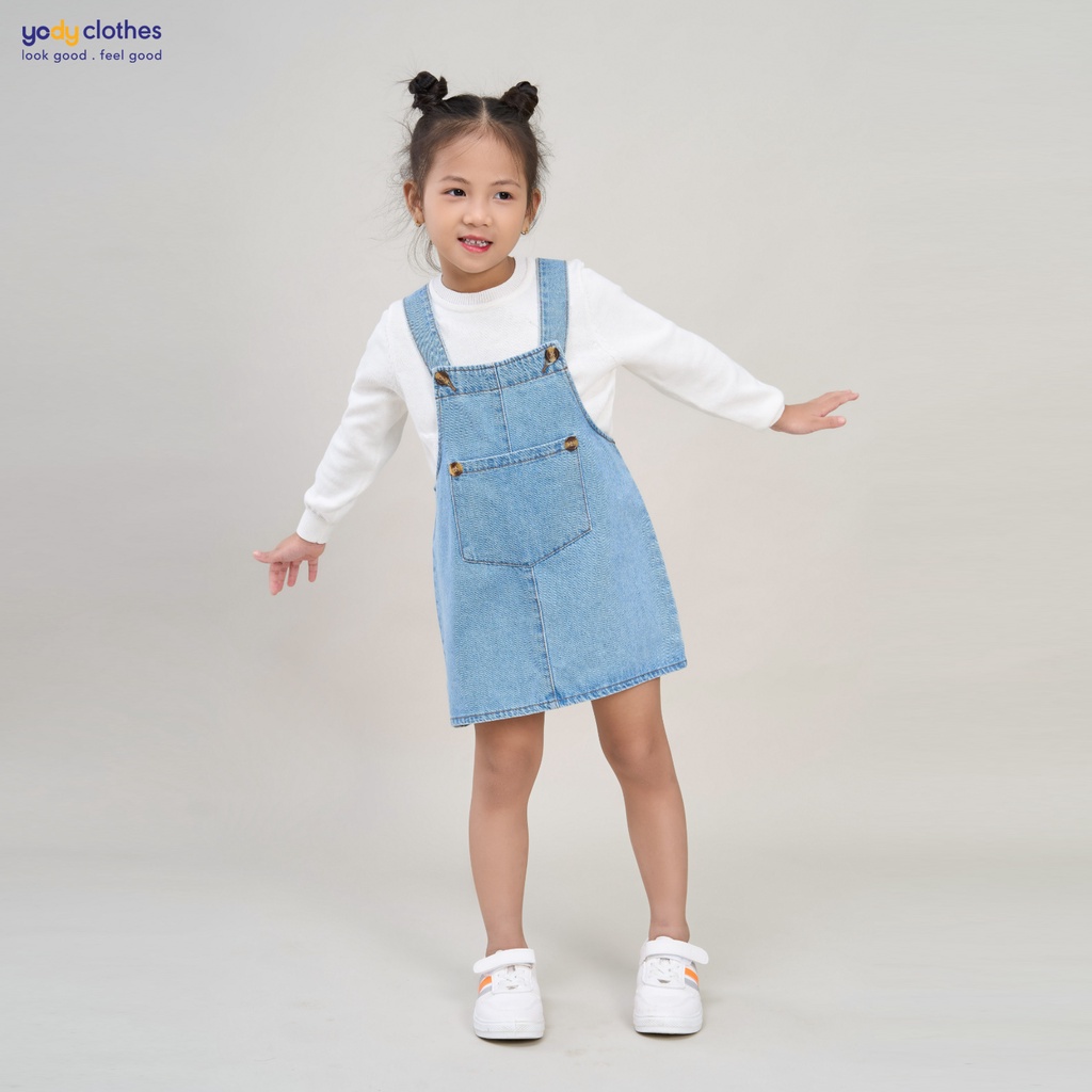 Yếm váy jean bé gái YODY có túi ở bụng dễ thương KID4341