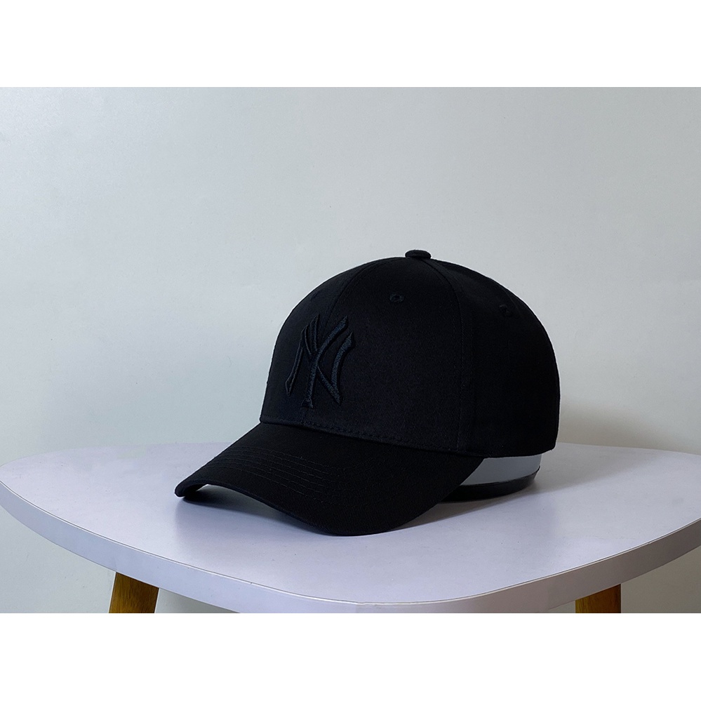 Nón kết, mũ lưỡi trai nam nữ HÀNG HIỆU FULL LOGO ĐEN vải Kaki xịn form chuẩn