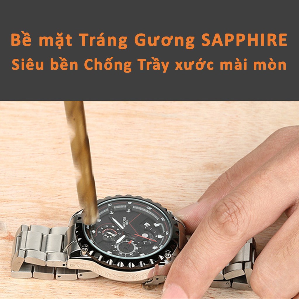 ( Xả hàng cuối năm) Đồng hồ Nam thời trang NIBOSI MenPro sang trọng dây thép chống gỉ Tặng Pin và hộp full box