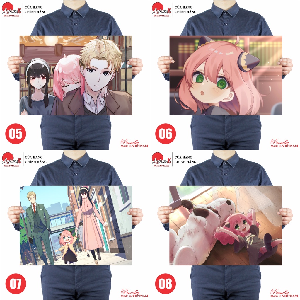 Tấm Tranh Poster Áp Phích Anime Spy X Family - Treo Tường - Dán Tường - Trang Trí Nhà Cửa By AnimeX