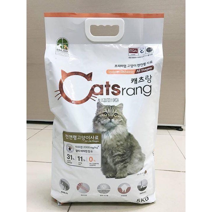 [ HOT ] Thức ăn Catsrang Hàn Quốc cho mèo mọi lứa tuổi nhiều dinh dưỡng 5kg