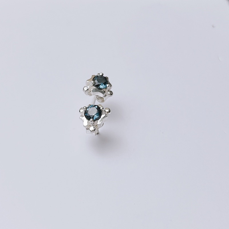 Bông Tai Đá Topaz London 4mm BTTLL422A Patronus Jewelry