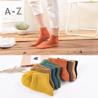 Combo 5 đôi tất gân nữ cổ cao hàng cao cấp