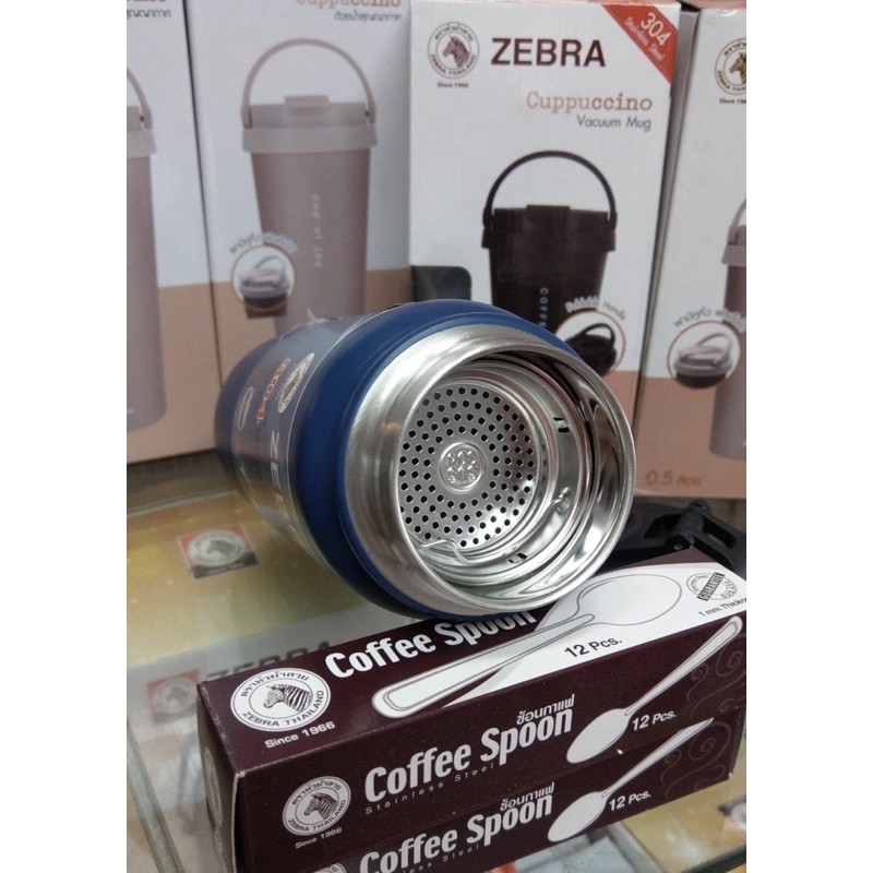 Bình nước thể thao giữ nhiệt ZEBRA Active II Thái Lan Inox 304-600ml